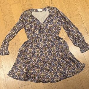 Scotch & Soda Floral Long Sleeve Dress